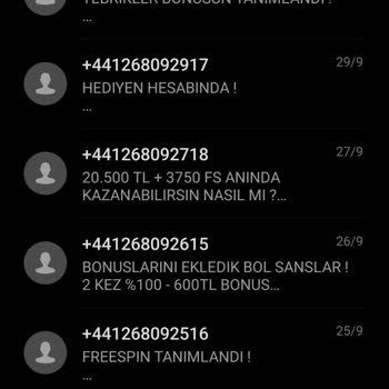 Onwin Bahis SMS İptal Etmek İstiyorum