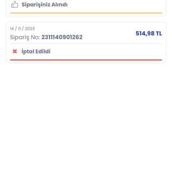 LC Waikiki Sipariş İptali İade Ücretim Gelmedi