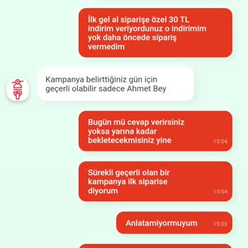 Tıkla Gelsin İlk Siparişe İndirim Olmaması