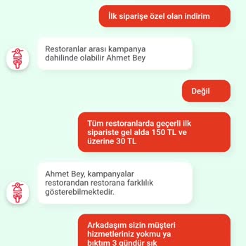 Tıkla Gelsin İlk Siparişe İndirim Olmaması