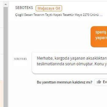 Trendyol Yanlış Ürün Sonrası Satıcı Üslubu Hk.