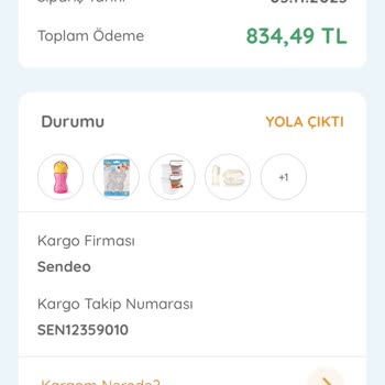 Ebebek Aldığım Ürün Elime Ulaşmadı