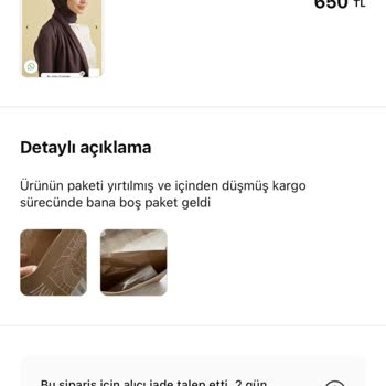 Gardrops Paketim Alıcıya İçi Boş Şekilde Gitti