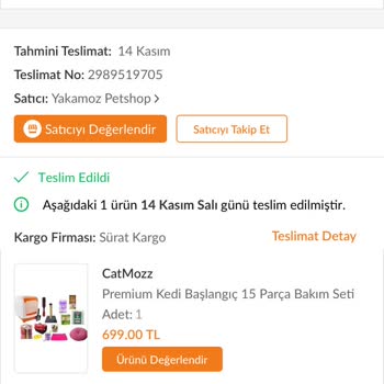 Sürat Kargo Ürün Teslimi Gecikmesi Ve Kimsenin İlgilenmemesi