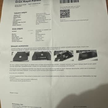Media Markt Dan Aldığım Üründen Dolayı Yaşadığım Mağduriyetler