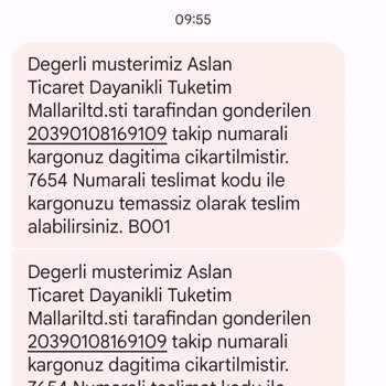 Sürat Kargo Kargo Dağıtıma Çıktı Fakat Ürün Gelmedi