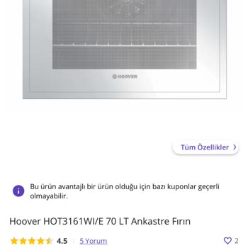 N11 Aracı İle Hoover HOT3161 Ankastre Fırın İptali