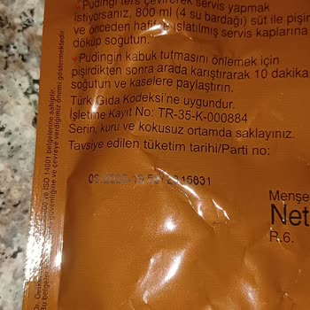 Dr. Oetker Pudingin Su Gibi Olması