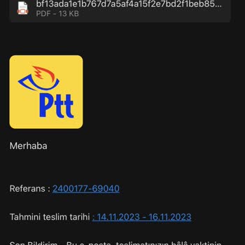 PTT Kargo 60 TL Gümrük Ödemesi