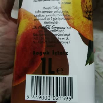 Cappy Şeftali Meyve Suyu Partiküller