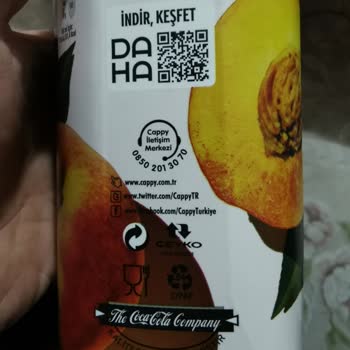 Cappy Şeftali Meyve Suyu Partiküller