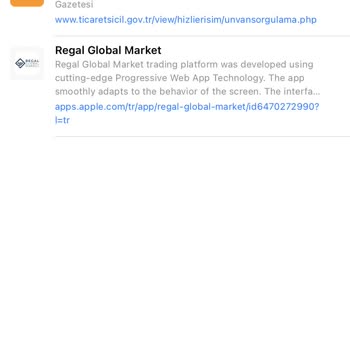 Regal Global Market Yatırım İşlemleri Ve Bakiye Talepleri Hakkında Şikayet