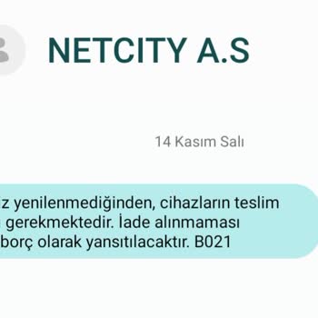 Netcity İnternet Hizmet Sağlayıcısının Cihaz İadesi Talebi Ve Müşteri Tepkisi