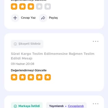 Sürat Kargo İle Ürünün Teslim Edilmemesi