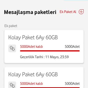 Vodafone Paket İptali İstiyorum