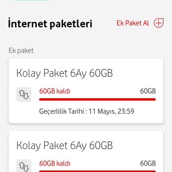 Vodafone Paket İptali İstiyorum