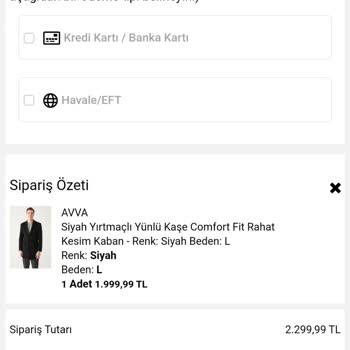 Avva Giyim Onay Alınmadan İade