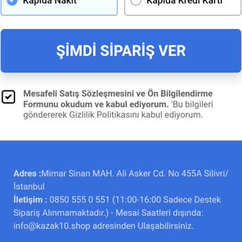 Kazak10.shop Alakasız Ürünler Teslim Edildi!