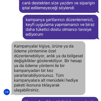 GetirYemek'te Kampanya Yalanı Ve Siparişin Asla İptal Edilmemesi