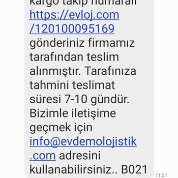 Evdemo Lojistik A 101den Aldığım Evdemo Firmasına Ait Teslim Edilmeyen Zigon Sehpa