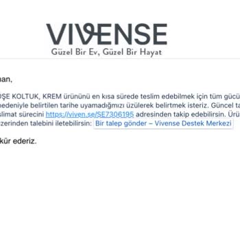 Vivense Satış Sonrası İlgisizliği Ve Tutarsızlığı