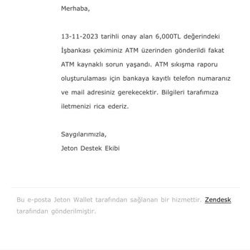 Jeton Para Çekme - ATM'ye Sıkıştı