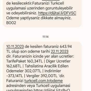 Turkcell Cayma Bedeli Olmadığı Söylendiği Halde 643 TL Fatura Talebi