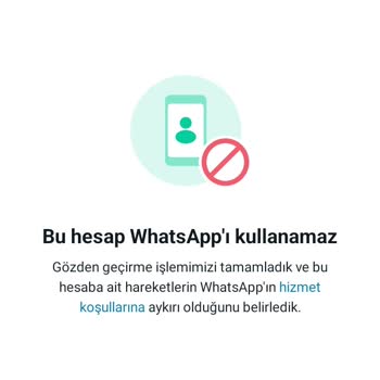 WhatsApp Hesabım İhlalden Kapandı
