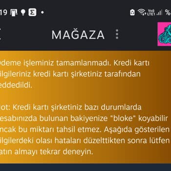 Halkbank Steam Netflix Gibi Yerlerden Alışveriş Yapamıyorum