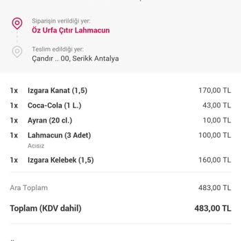 Yemek Sepeti İptal Ödemesi