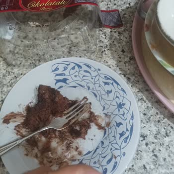 BİM Osmanoğlu Pastasının İçinden Kadın Saç Teli Çıkmıştır