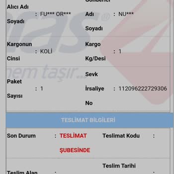 Aras Kargo Adrese Teslim Edilmeyen Kargolar