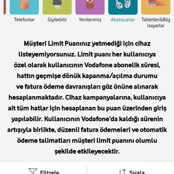 Vodafone Her Ay Düzenli Ödeme Yaptığım Halde Limitimi Düşürmüş