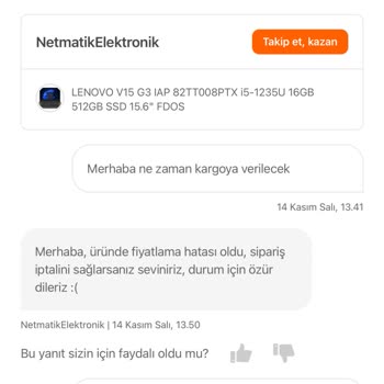 Hepsiburada Ürün Satıp Sonra İptal Ettirmeye Zorluyor