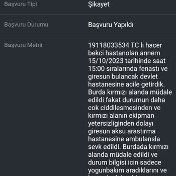 Sağlık Bakanlığı E Devlet Üzerinden Yaptığım Şikayet Tekrardan Analiz Edilsin