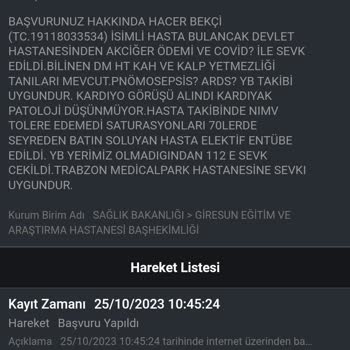 Sağlık Bakanlığı E Devlet Üzerinden Yaptığım Şikayet Tekrardan Analiz Edilsin