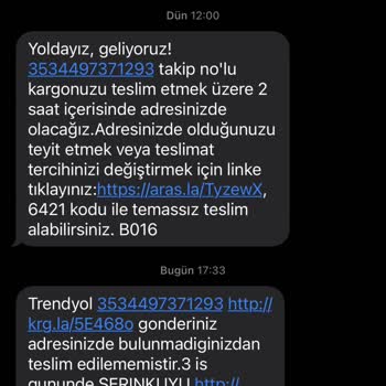 Aras Kargo Teslim Edilmeyen Kargo