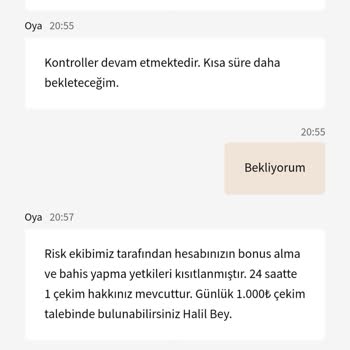 Rinabet Çekim Limiti Sınırlaması