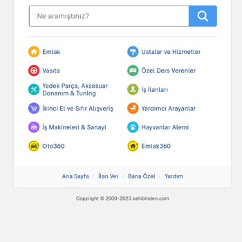 Sahibinden.com Soru-Cevap Izdırabı