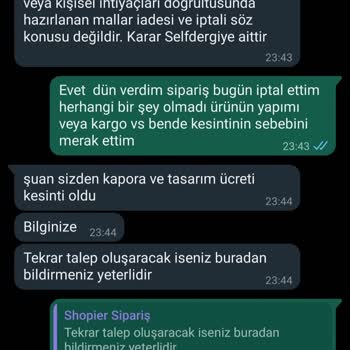 Shopier Sipariş İptali Ve Eksik Para İadesi
