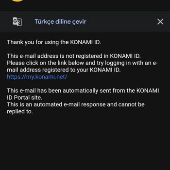 Konami E Footbal Şikayet