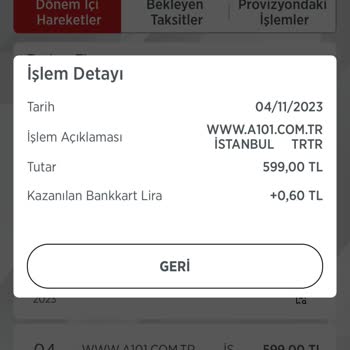 A101 Aldığım Ürün Gelmedi