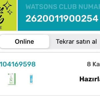 Watsons Sipariş Gönderim Süresi