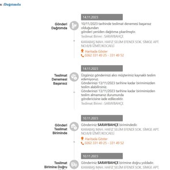 MNG Kargo Yalan Söylenip 5 Gündür Teslim Edilmeyen Kargo Saraybahçe Şubesi