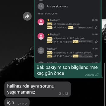 Fushya Türkiye Den Verdiğim Sipariş 1 Aydır Elime Ulaşmadı