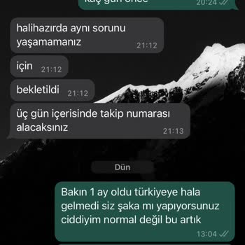 Fushya Türkiye Den Verdiğim Sipariş 1 Aydır Elime Ulaşmadı