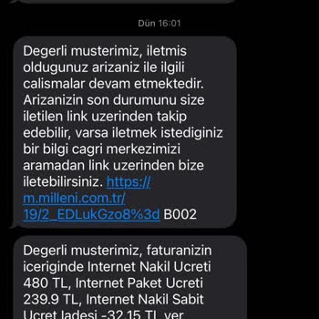 Millenicom 1 Ay Geçti Bağlantıyı Yapmıyor!