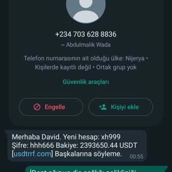 Usdtrrf.com İsimsiz Gelen Mesajlar