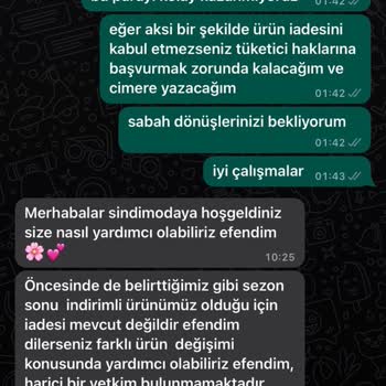 Sindimoda İade Yapılmaması, Değişime Zorlanmak