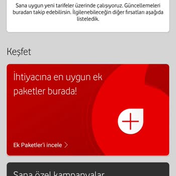 Vodafone Red Limitsiz Tarife Zorlaması